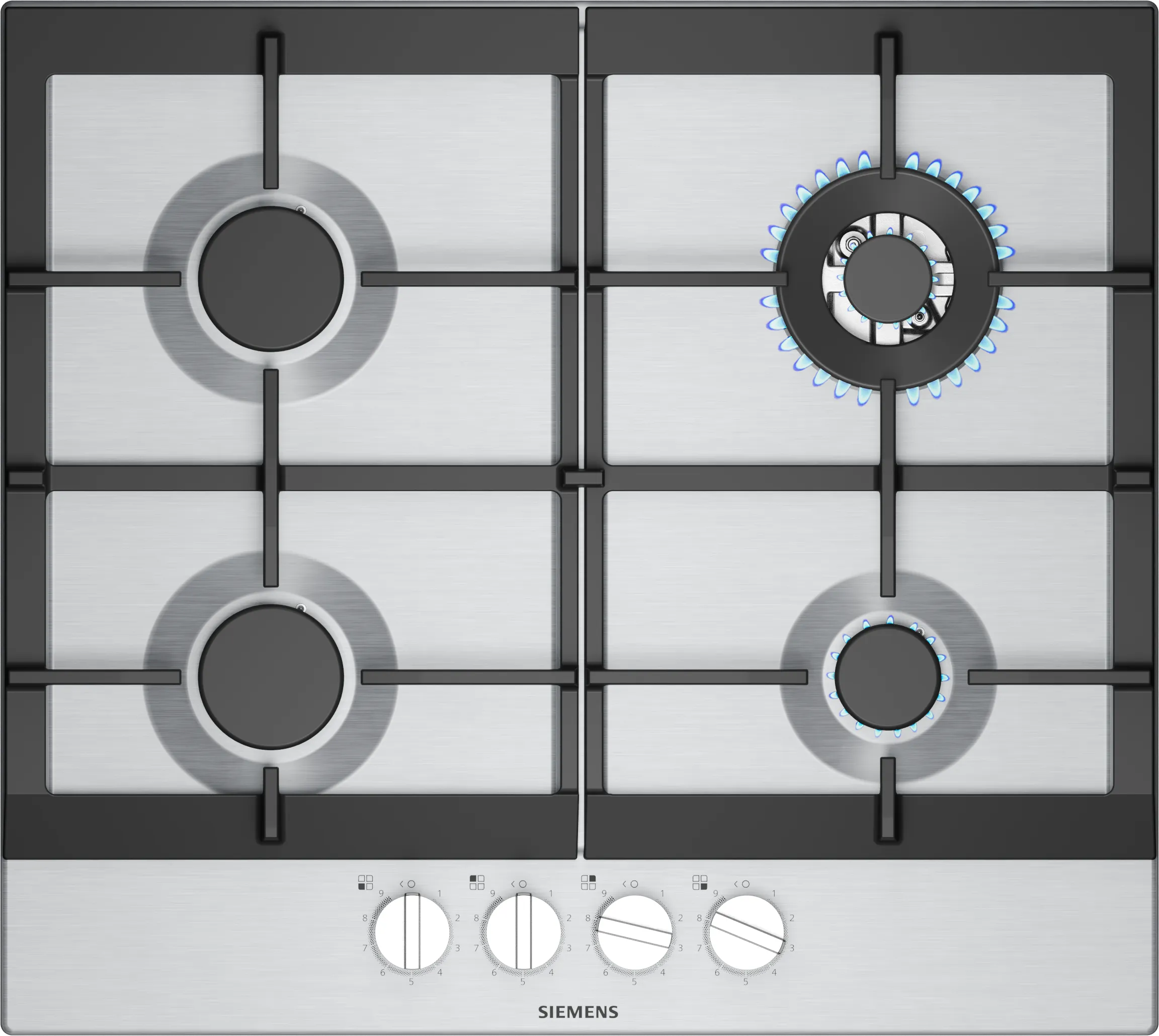 EC6A5HI90, iQ500, Gaskochfeld, 60 cm, Edelstahl