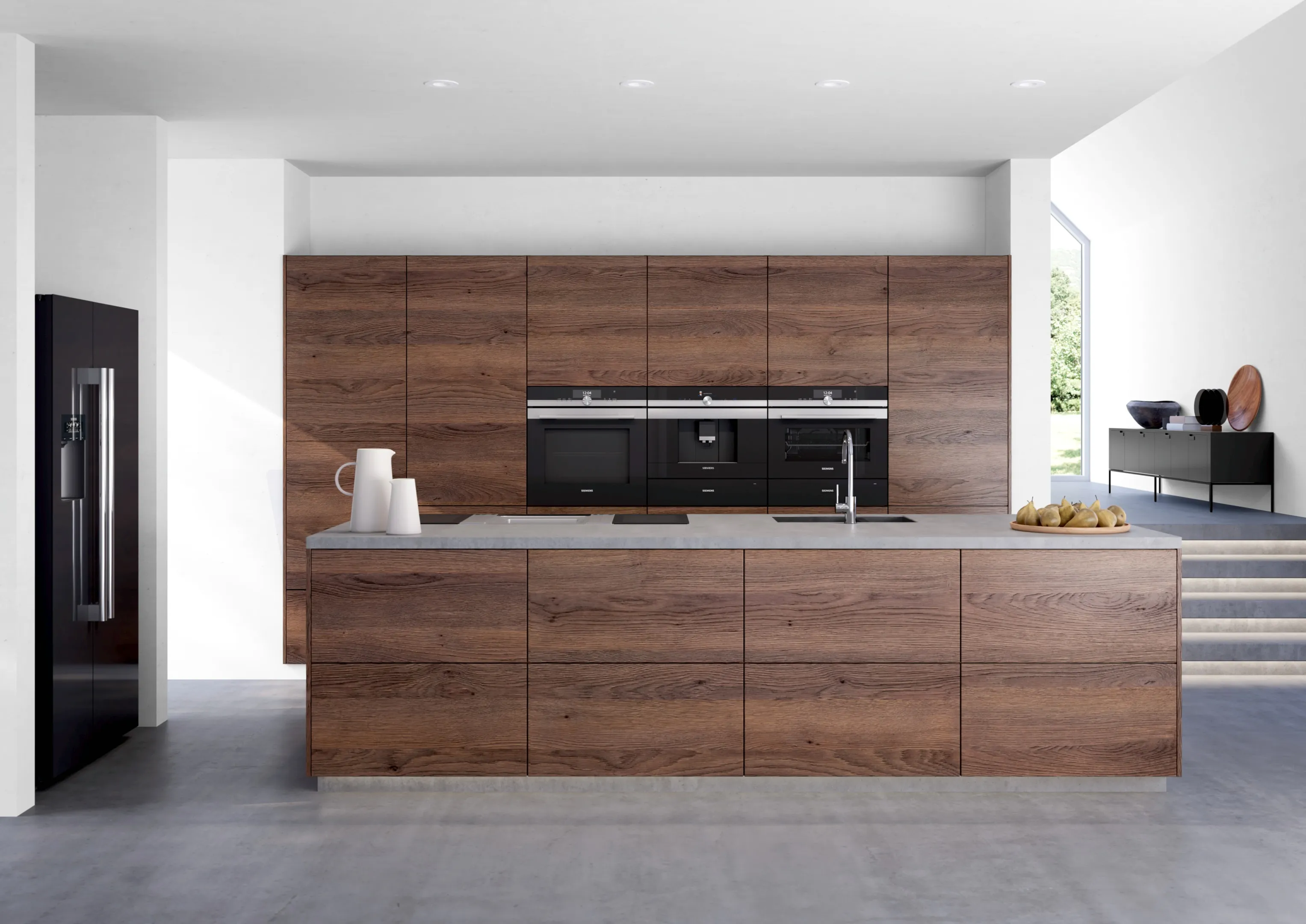 EX375FXB1E, iQ700, Domino-Kochfeld, Flex-Induktion, 30 cm, Schwarz, Mit Rahmen aufliegend