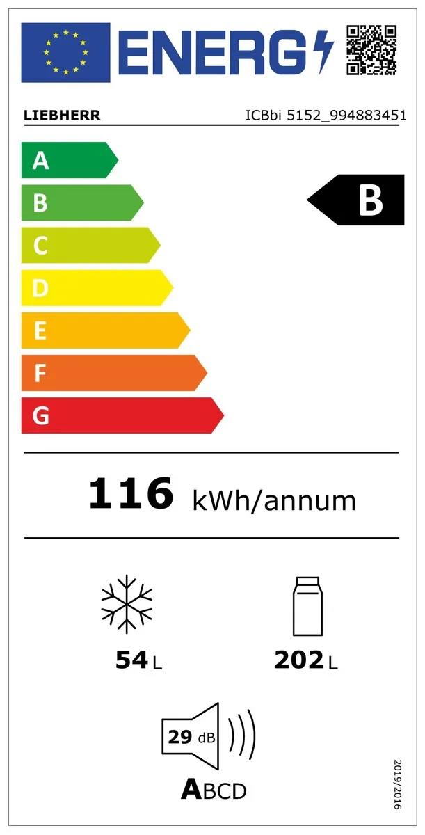 ICBbi 5152-22, Integrierbare Kühl-Gefrierkombination mit BioFresh und SmartFrost ICBbi 5152-22, Integrierbare Kühl-Gefrierkombination mit BioFresh und SmartFrost