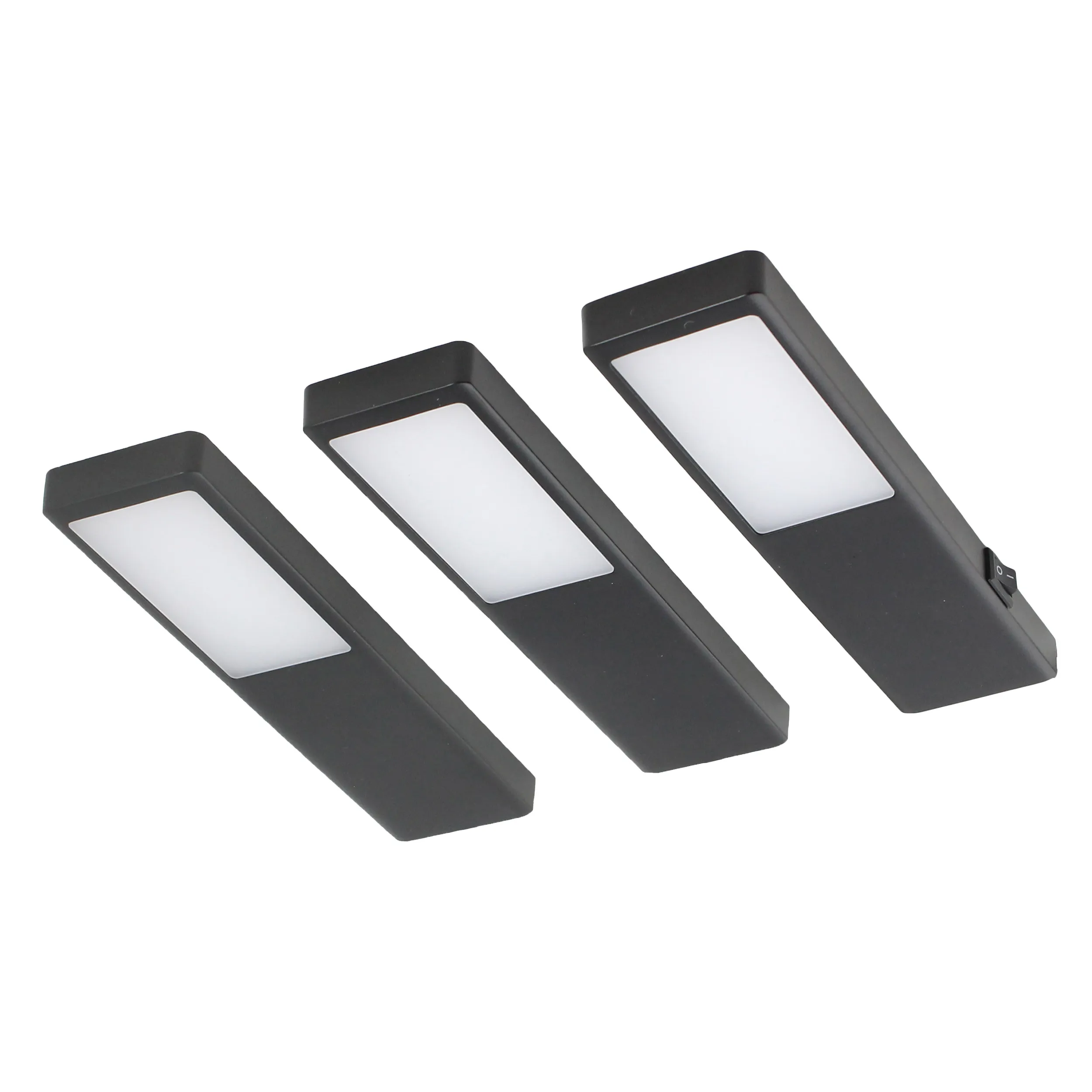 CARESSI Vice Unterbauleuchten-Set, 3 Spots, schwarz