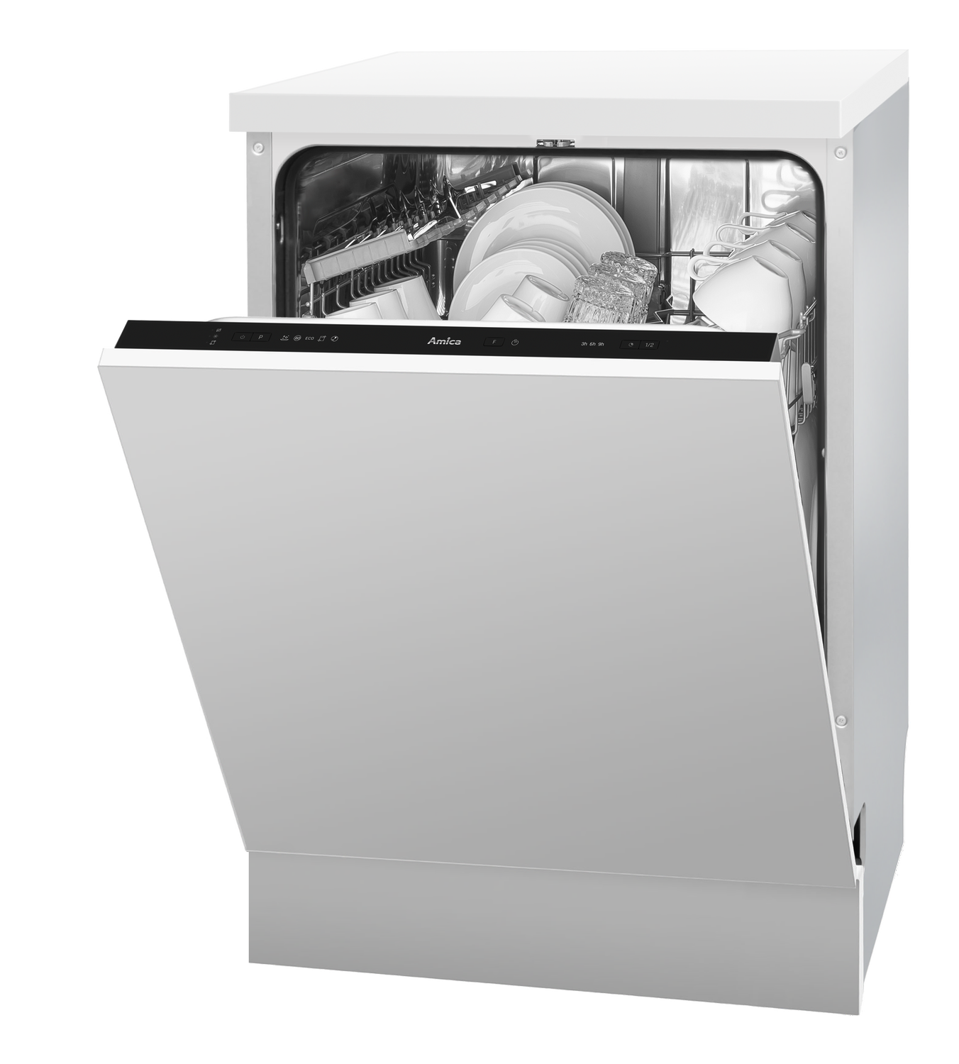 Einbau-Geschirrspüler, vollintegriert, 60 cm, schwarz Einbau-Geschirrspüler, vollintegriert, 60 cm, schwarz