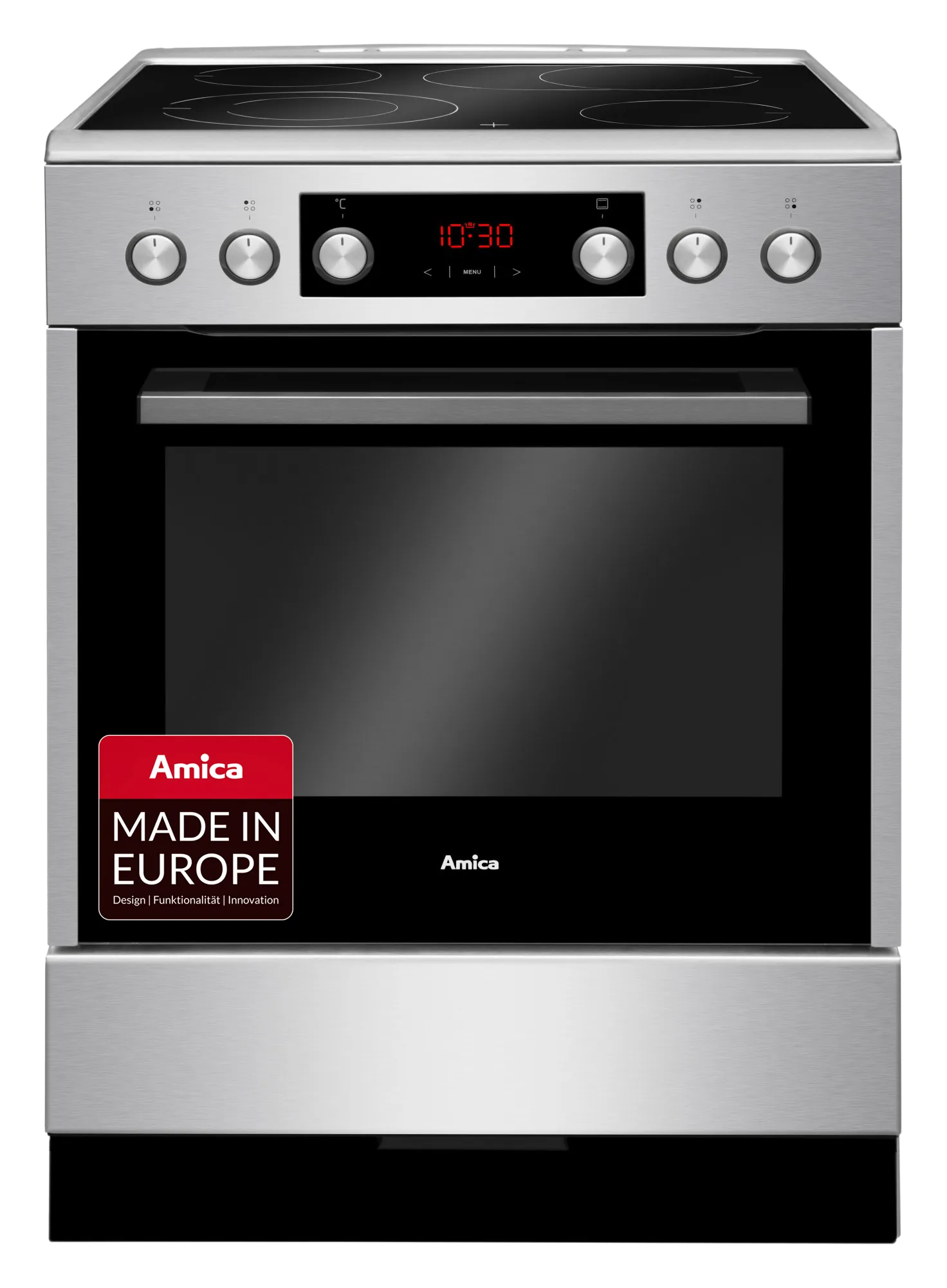 Standherd Elektro SHC 914 100 E, Edelstahl