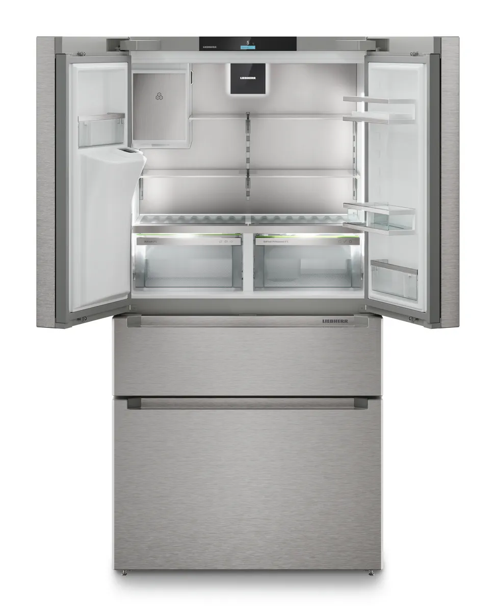 MBsddi 9558-20, French-Door-Kühl-Gefrierkombination mit 2 Gefrierschubladen und Wasser- und Eiswürfelspender MBsddi 9558-20, French-Door-Kühl-Gefrierkombination mit 2 Gefrierschubladen und Wasser- und Eiswürfelspender