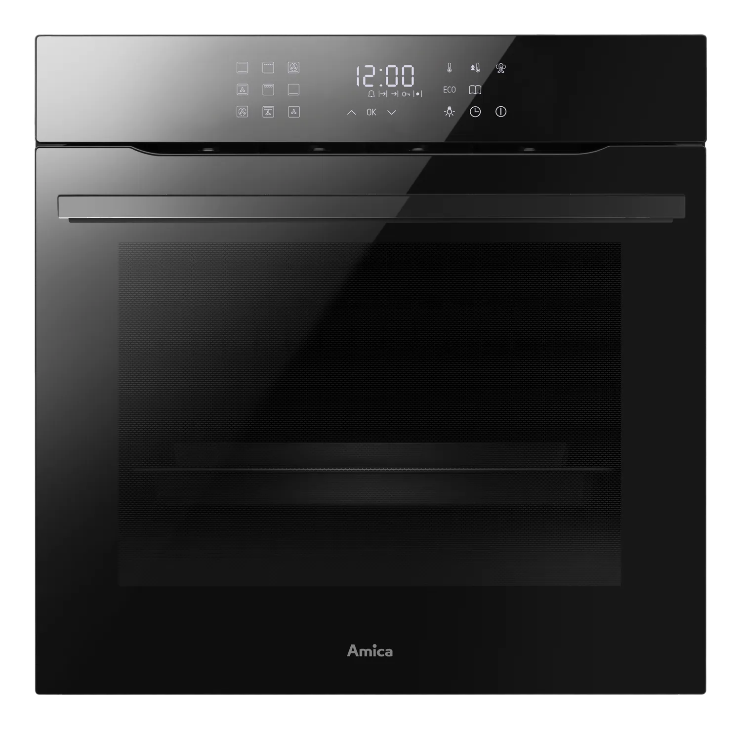 Einbaubackofen, X-type Design, Schwarz-Glas Einbaubackofen, X-type Design, Schwarz-Glas