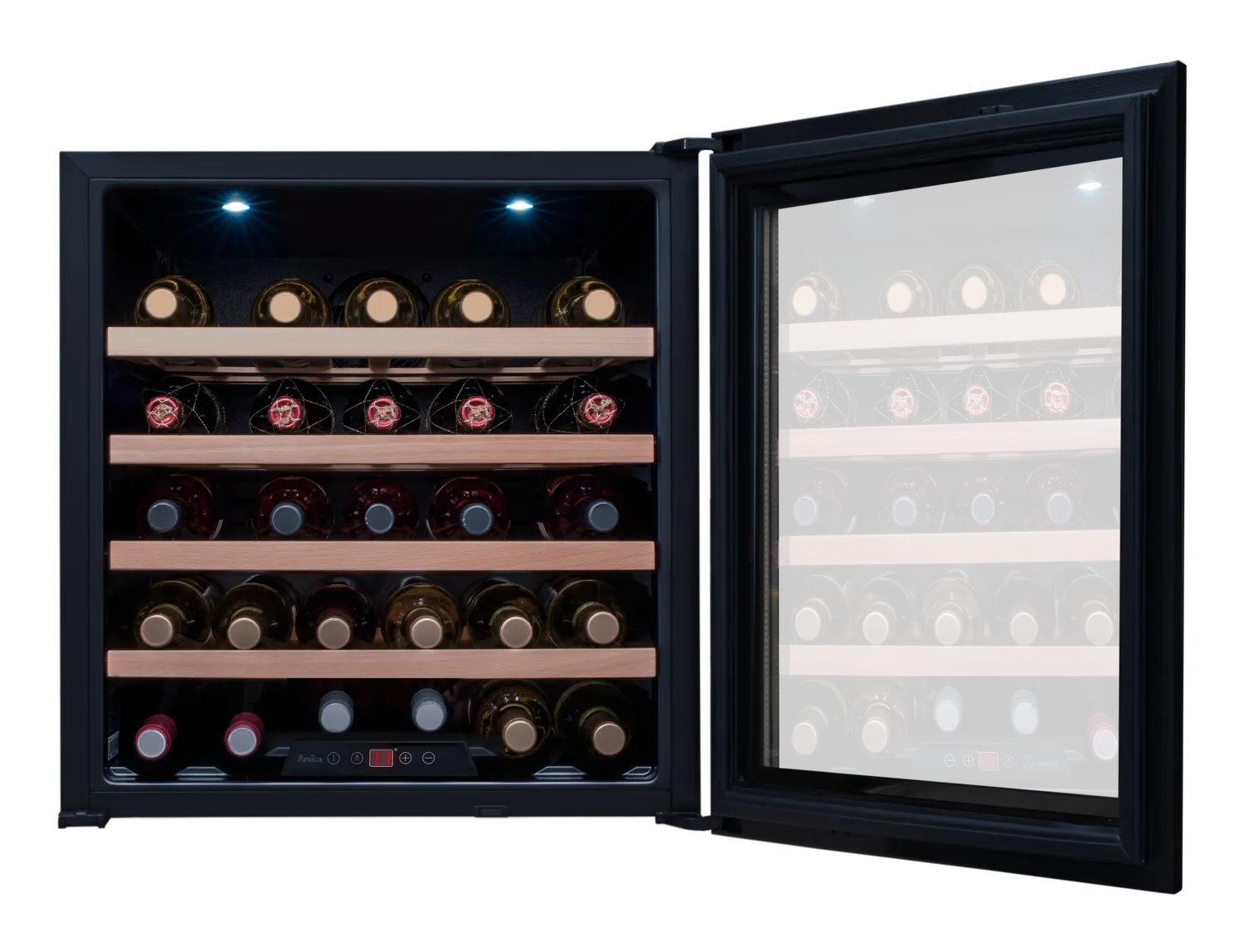 Einbau-Weintemperierschrank, X-Type Design, schwarz Einbau-Weintemperierschrank, X-Type Design, schwarz