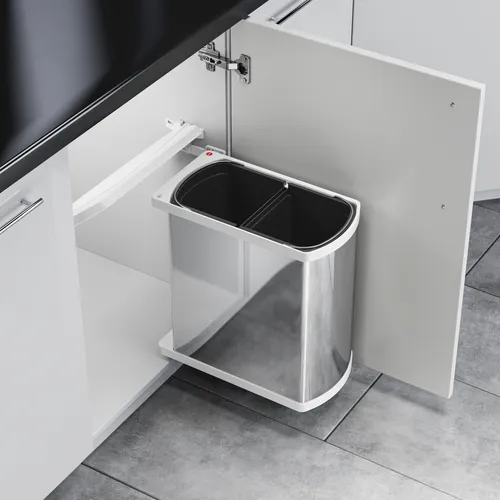 HAILO AS Duo 8/8 Edelstahl/weiß / Art. 3416-901