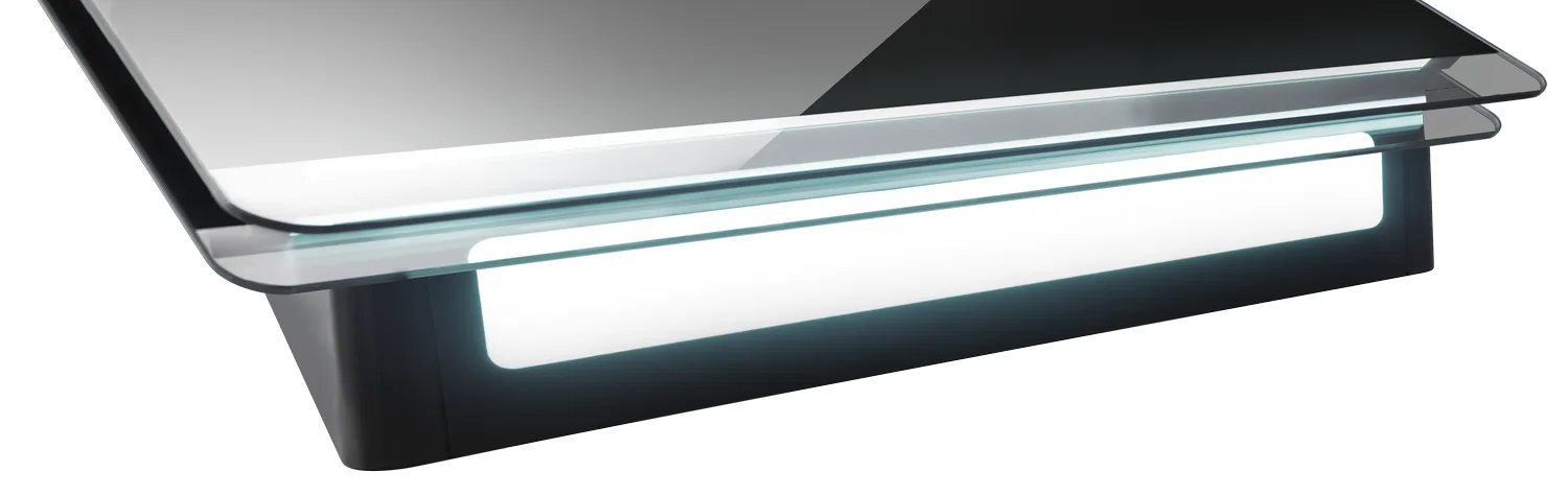 Haube A++, Schwarzglas, GestureControl, 6 Leistungsstufen - SensorTouch Haube A++, Schwarzglas, GestureControl, 6 Leistungsstufen - SensorTouch