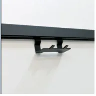 Linero 2000 Hakenleiste 2-fach, schwarz 