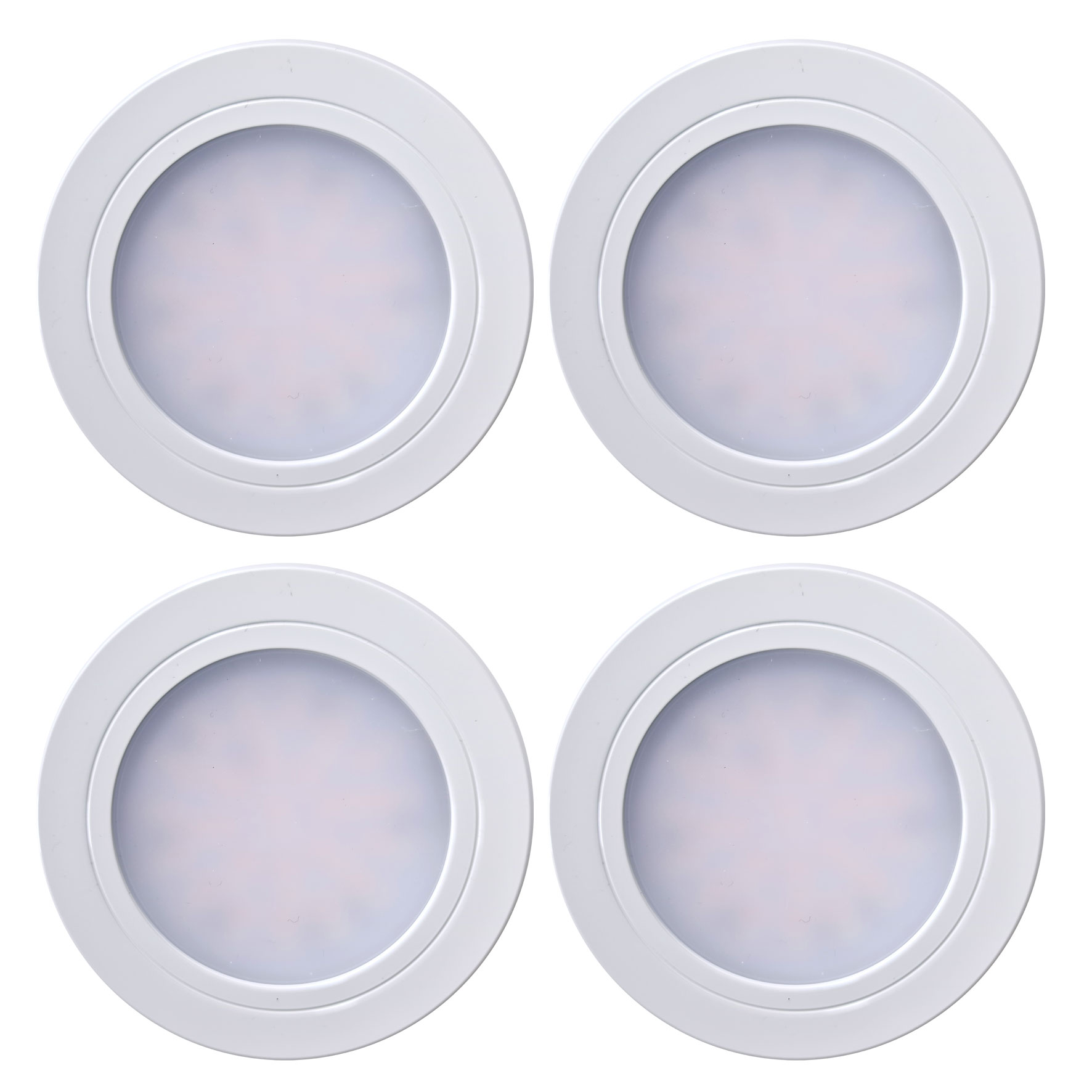 CARESSI Skye 58 Multi Tone Einbauleuchten-Set, 4 Spots, weiß