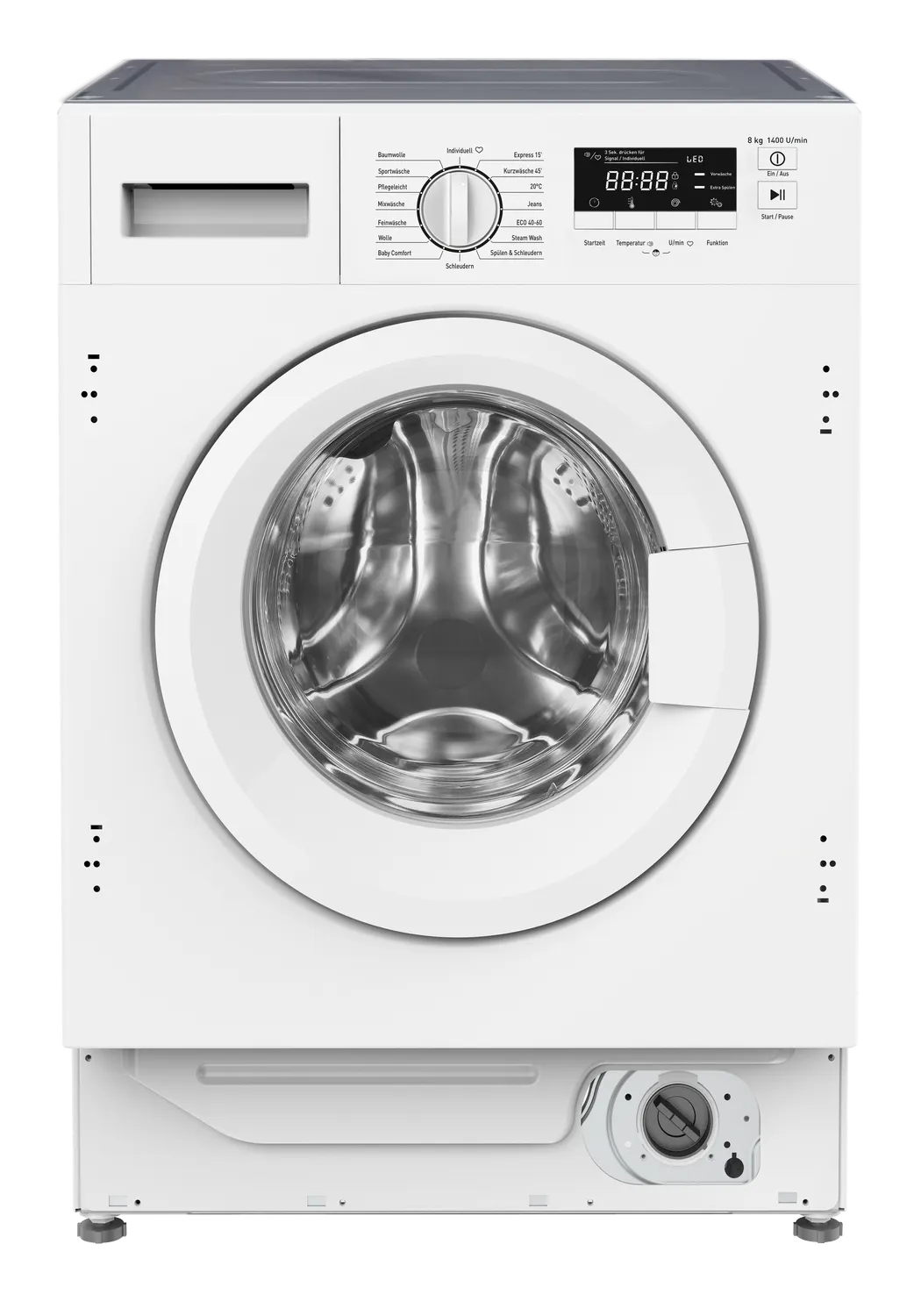 Einbauwaschmaschine, weiß, Einbau, Möbeltüranschlag wechselbar Einbauwaschmaschine, weiß, Einbau, Möbeltüranschlag wechselbar