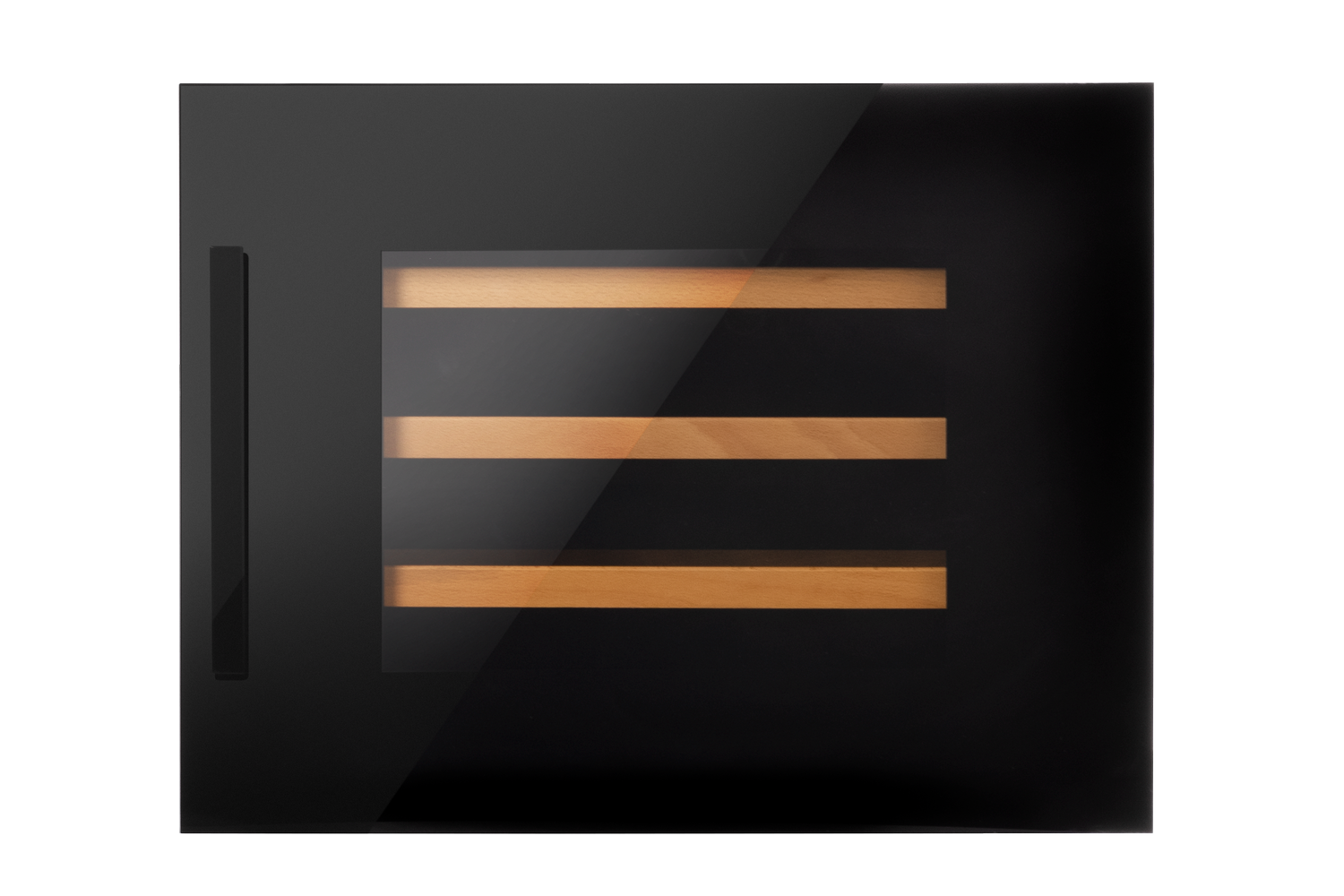 Einbau-Weintemperierschrank, X-Type Design, schwarz