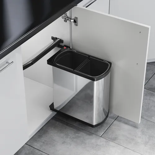 HAILO AS Duo 8/8 Edelstahl/schwarz