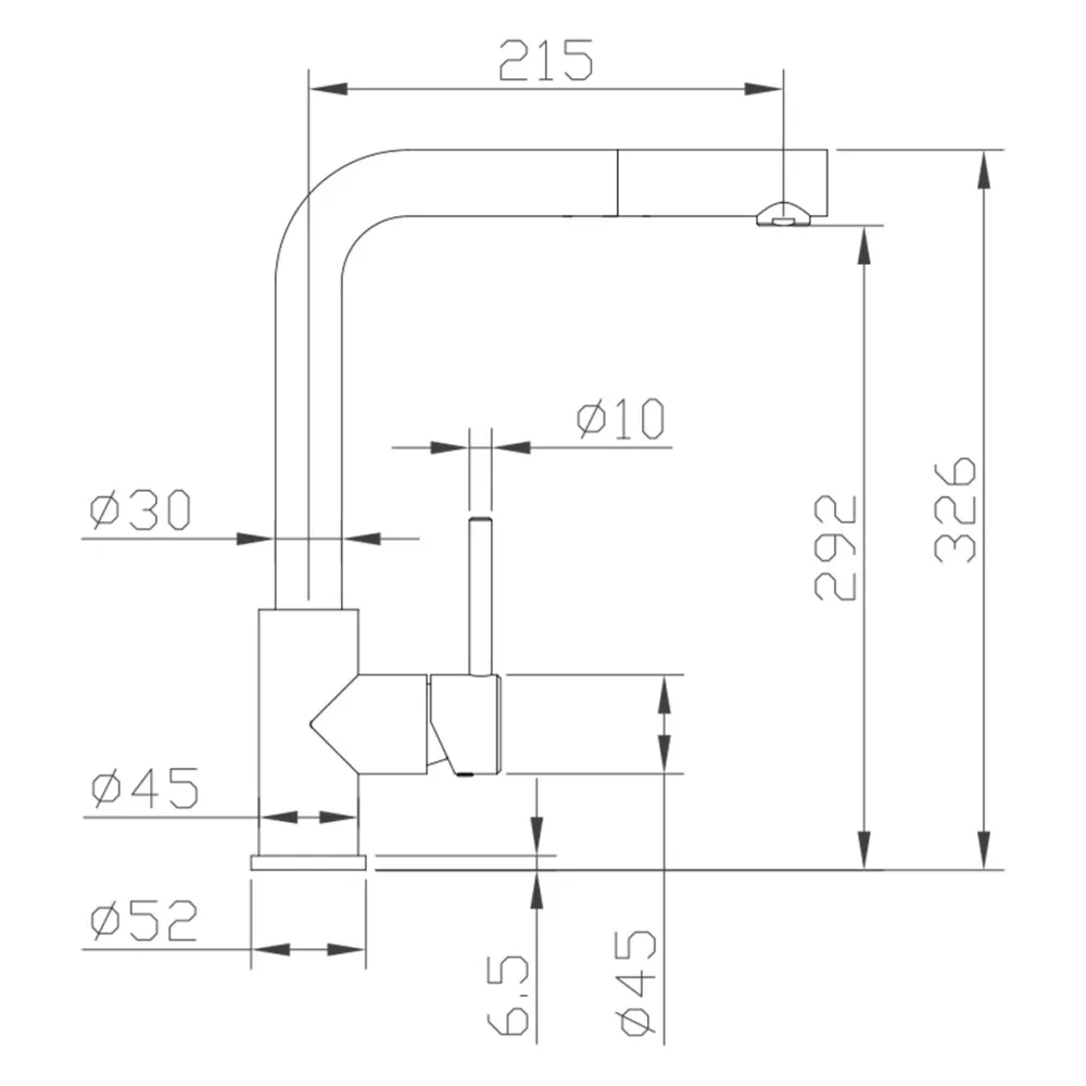 CARESSI Armatur 003 U ECO, CABL003BK U ECO, schwarz CARESSI Armatur 003 U ECO, CABL003BK U ECO, schwarz