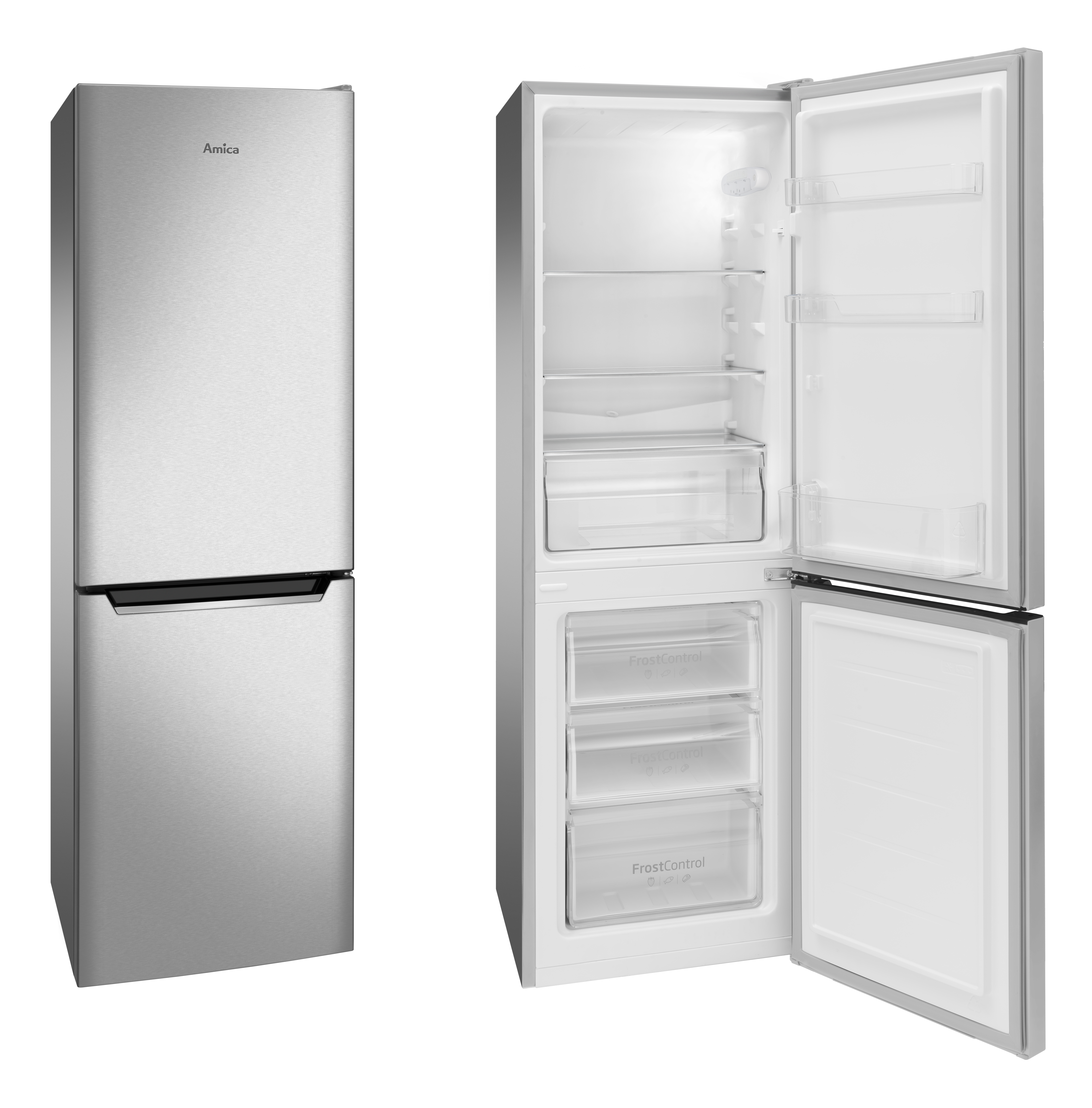 Stand-Kühl-Gefrierkombination KGCL 384 155-1 E, Edelstahloptik, 144 cm Stand-Kühl-Gefrierkombination KGCL 384 155-1 E, Edelstahloptik, 144 cm