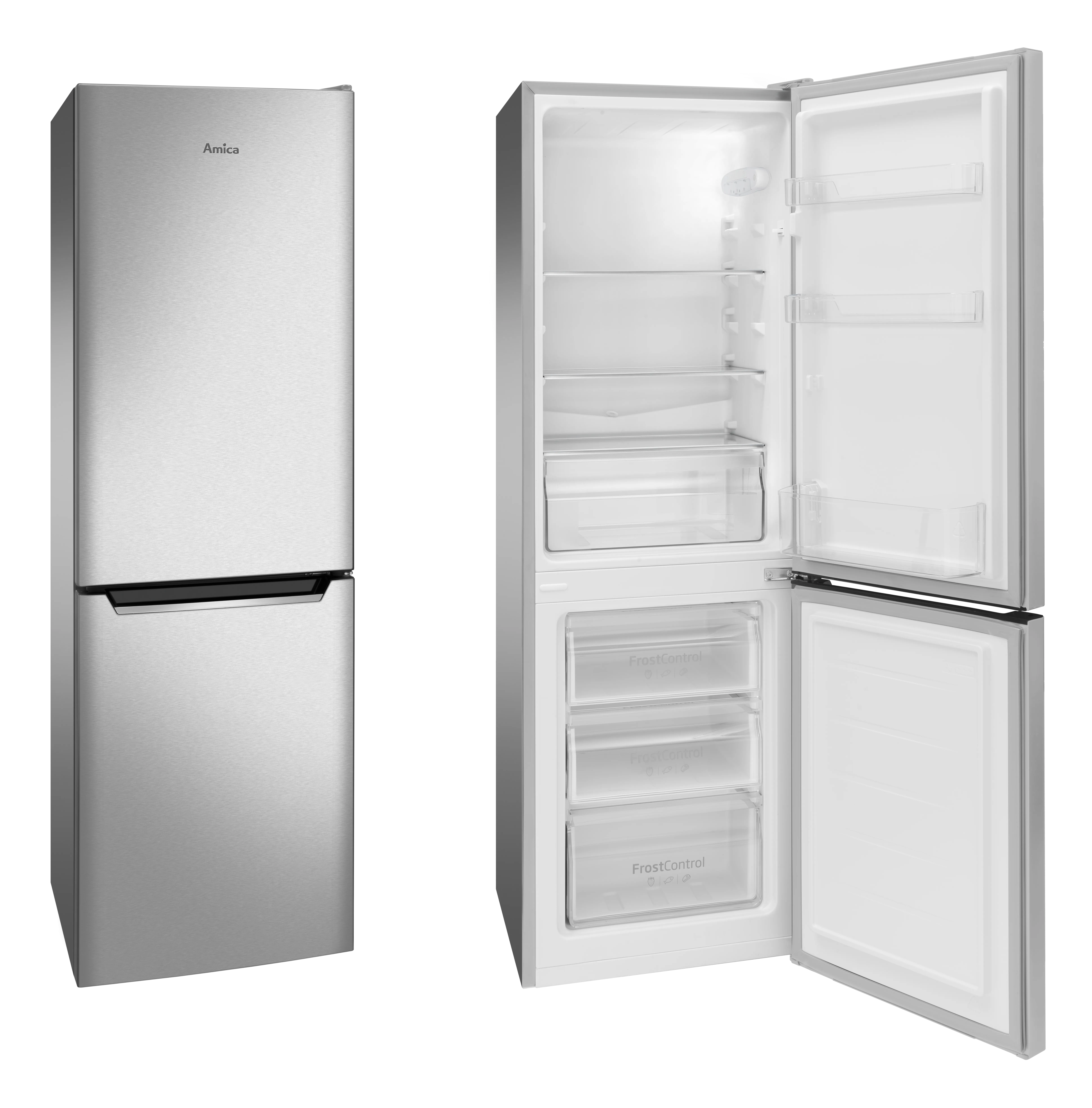 Stand-Kühl-Gefrierkombination KGCL 384 155-1 E, Edelstahloptik, 144 cm Stand-Kühl-Gefrierkombination KGCL 384 155-1 E, Edelstahloptik, 144 cm