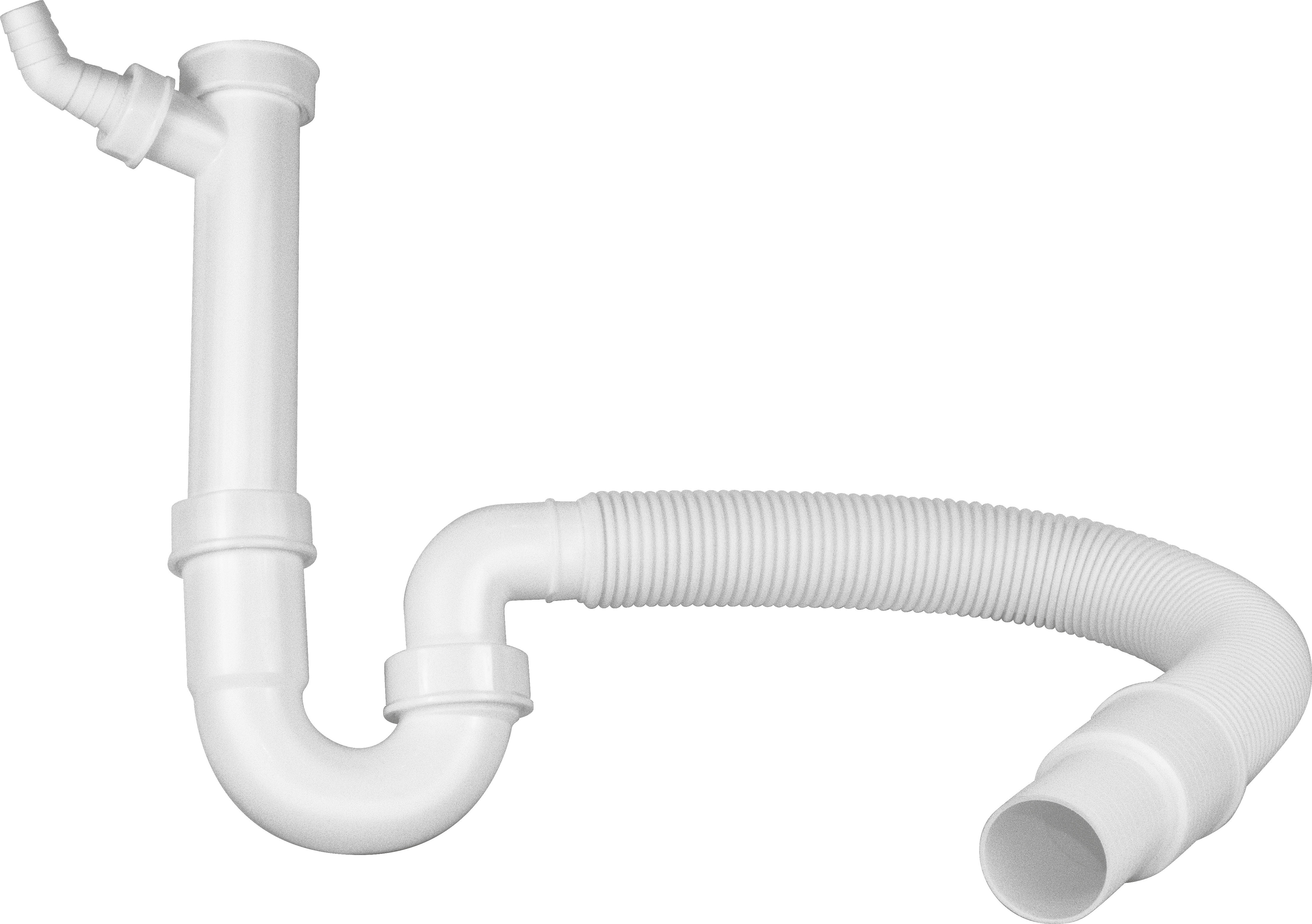 137262, Geruchsverschluss 1 ½'' mit flexiblem Schlauch
