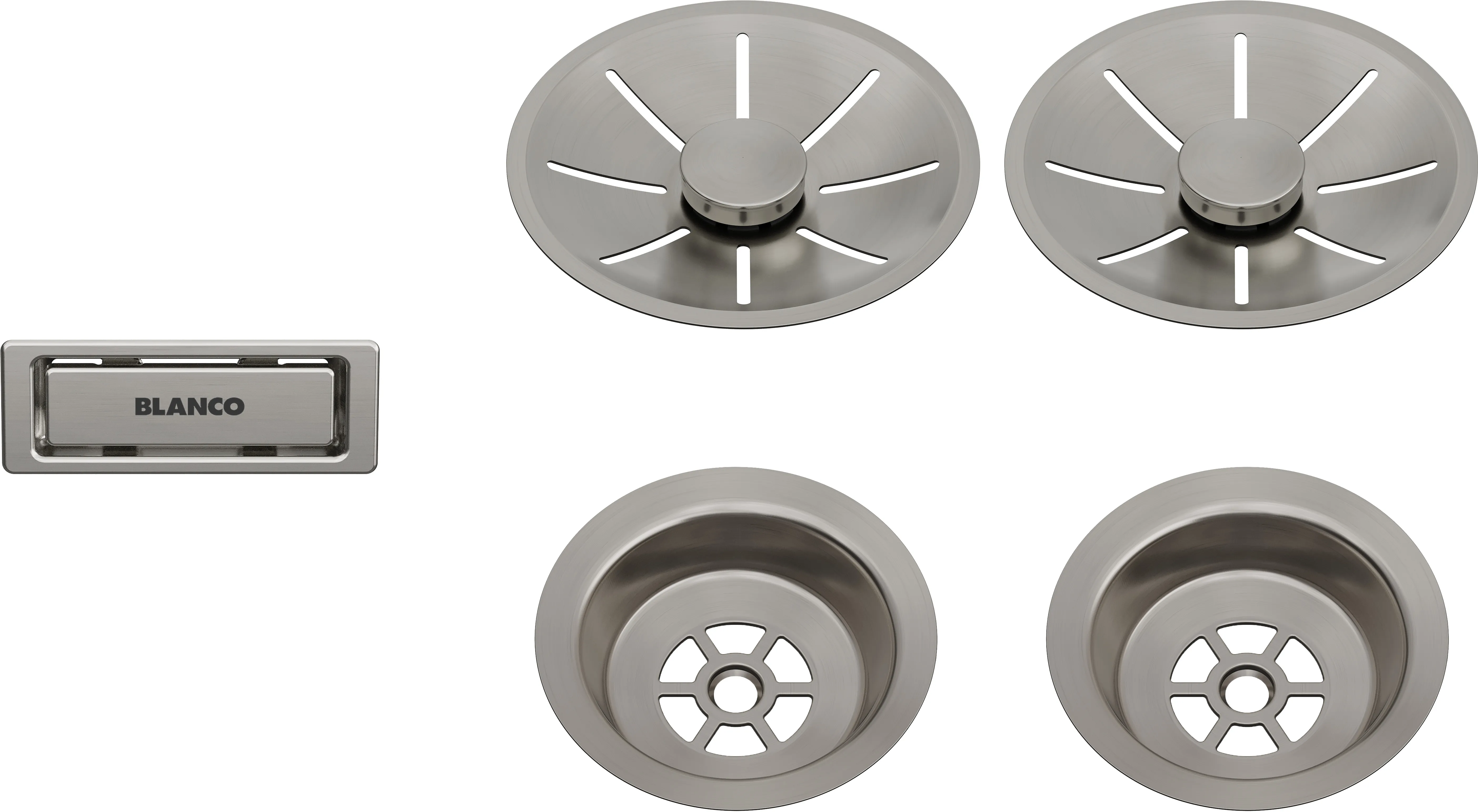 207410, Ablauf-/Überlaufset für Doppelbecken
