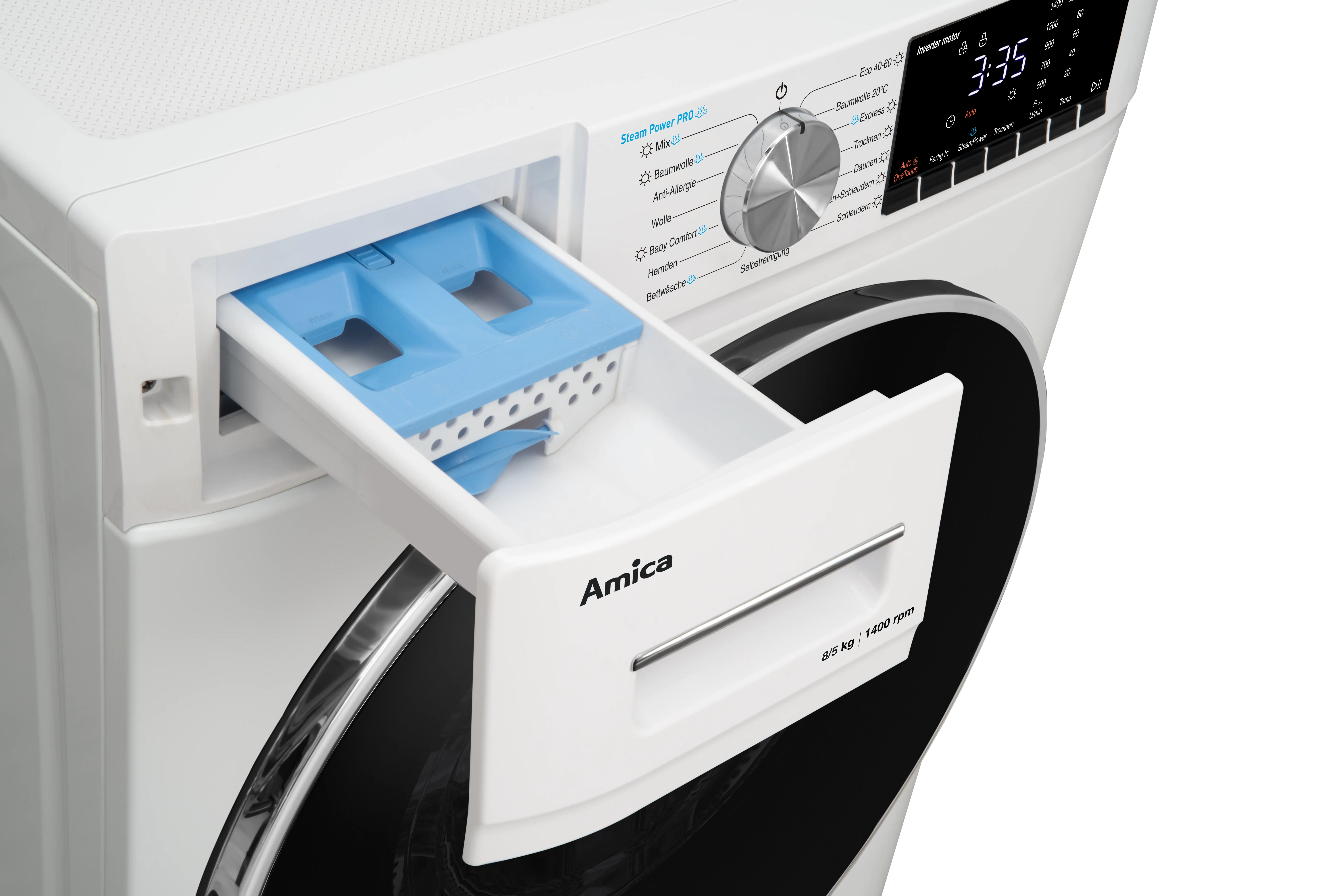 Waschtrockner WAT 404 050, weiß, 8 kg / 5 kg