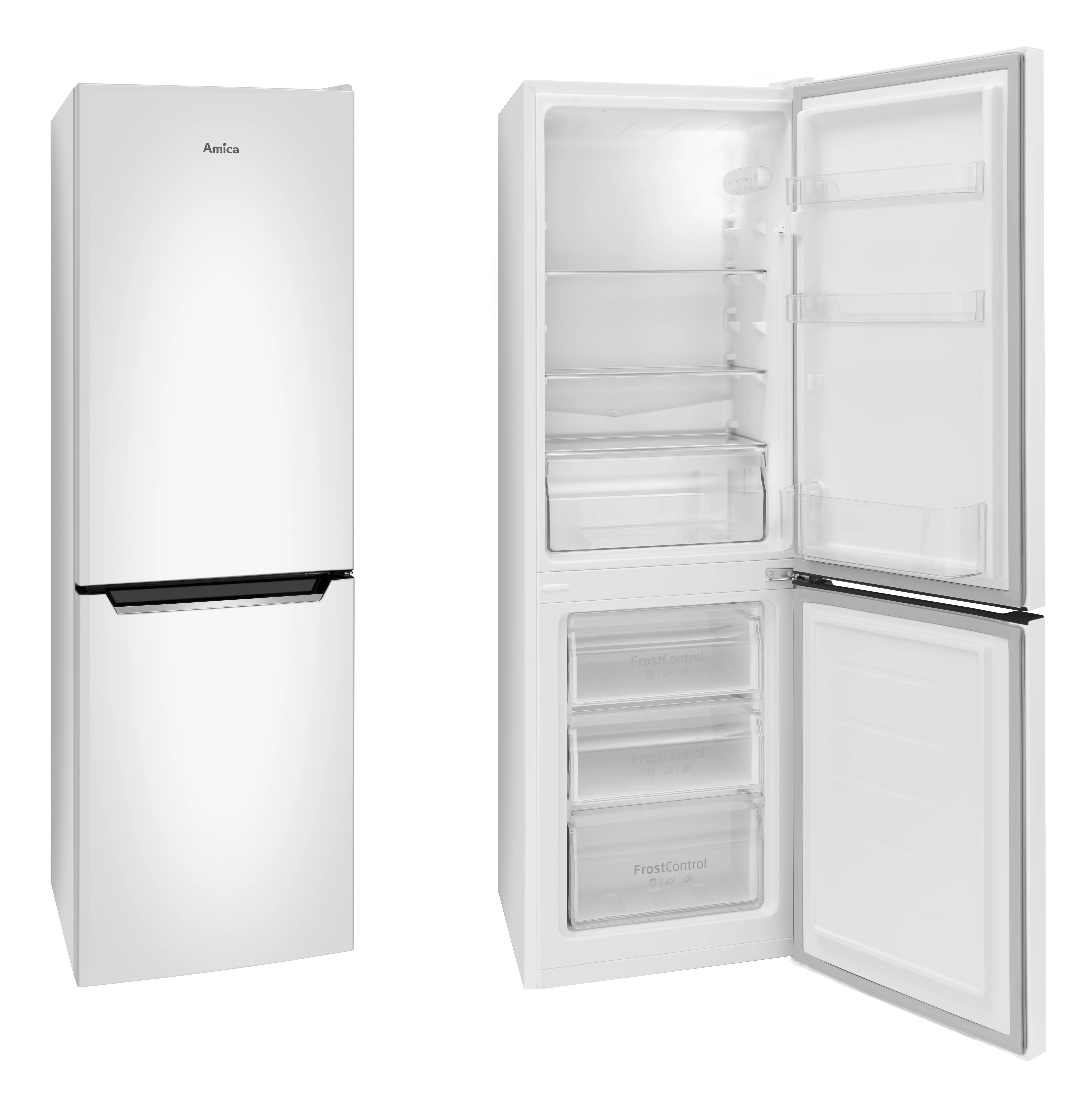 Stand-Kühl-Gefrierkombination KGCL 384 155-1 W, weiß, 144 cm