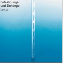Befestigungsleiste, weiß, 1500 mm 