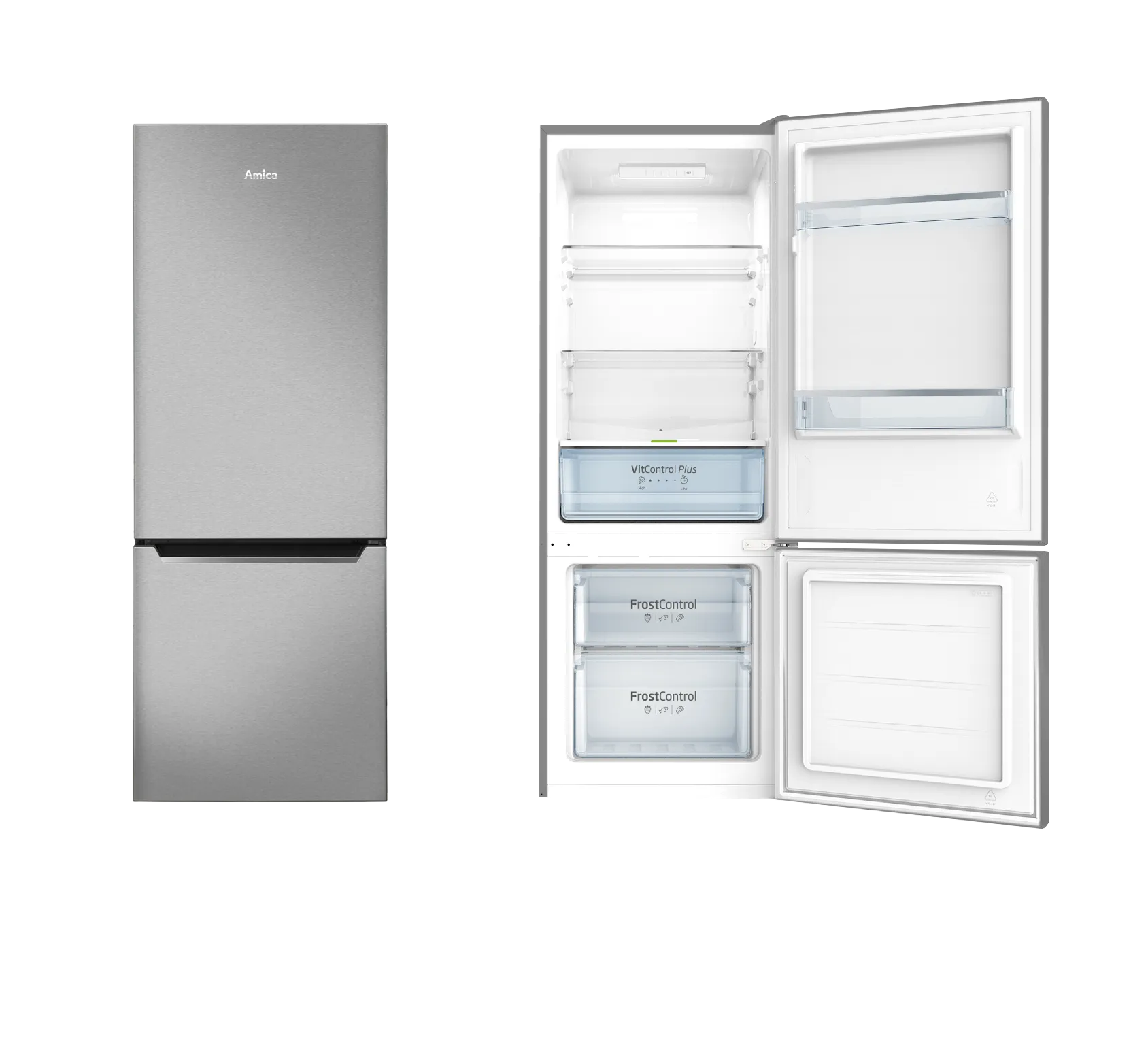 Stand-Kühl-Gefrierkombination KGCL 384 160 E, Edelstahloptik, 144 cm