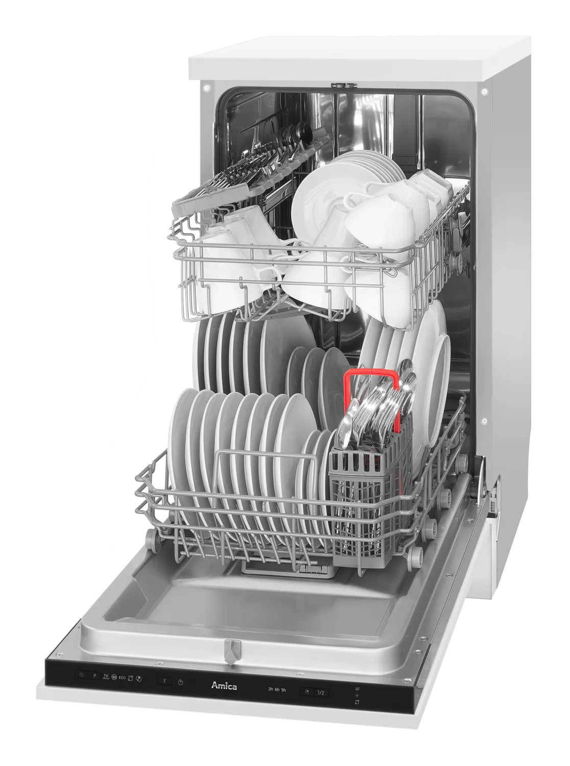 Einbau-Geschirrspüler, vollintegriert, 45 cm, schwarz Einbau-Geschirrspüler, vollintegriert, 45 cm, schwarz