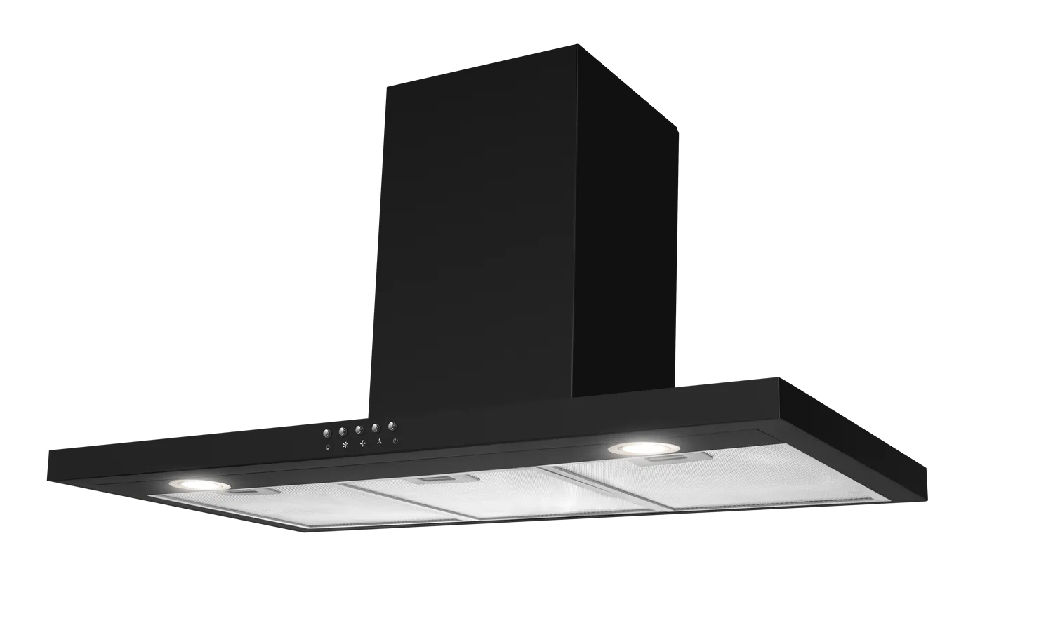 Kaminhaube, T-Line, 90 cm, Schwarz matt Kaminhaube, T-Line, 90 cm, Schwarz matt
