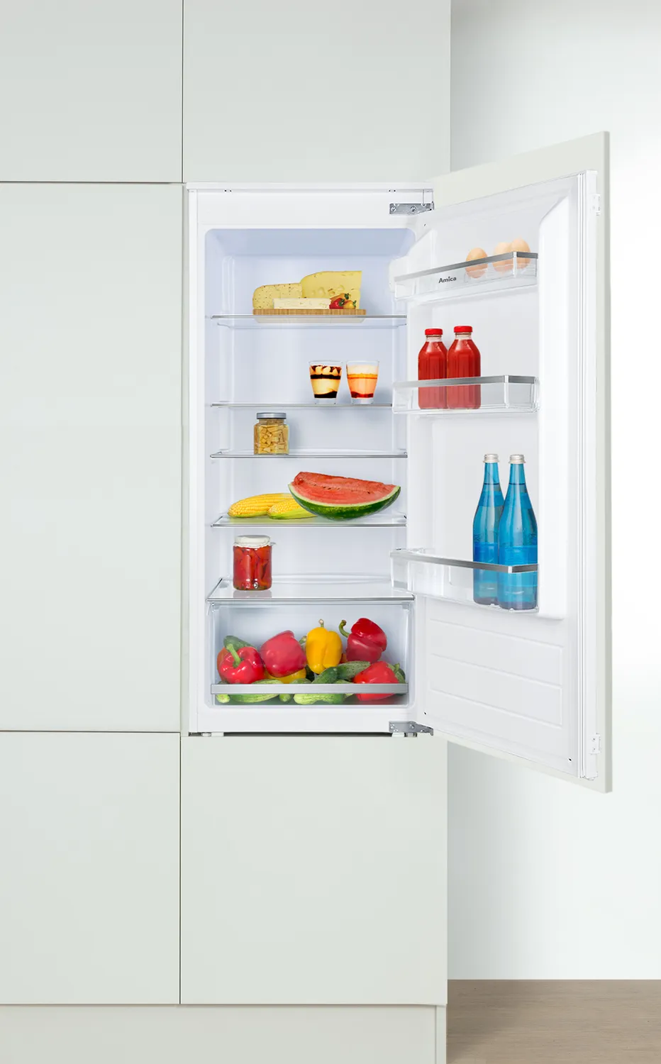 Vollraum-Kühlschrank, 1220 mm Nische, Schlepptür-Technik Vollraum-Kühlschrank, 1220 mm Nische, Schlepptür-Technik