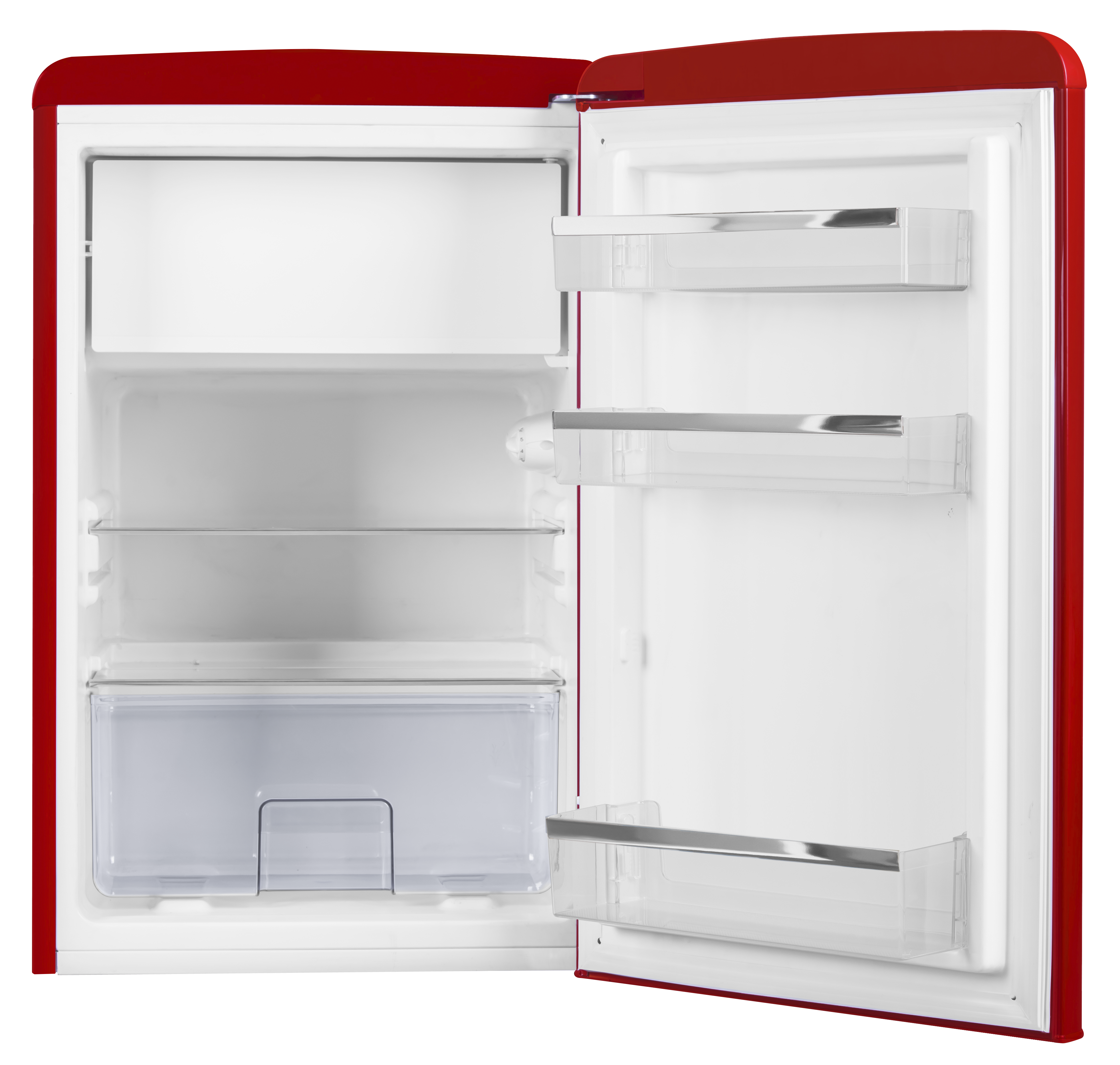 Stand-Kühlschrank mit Gefrierfach KSR 361 160 R, Chilli Red, 88 cm Stand-Kühlschrank mit Gefrierfach KSR 361 160 R, Chilli Red, 88 cm