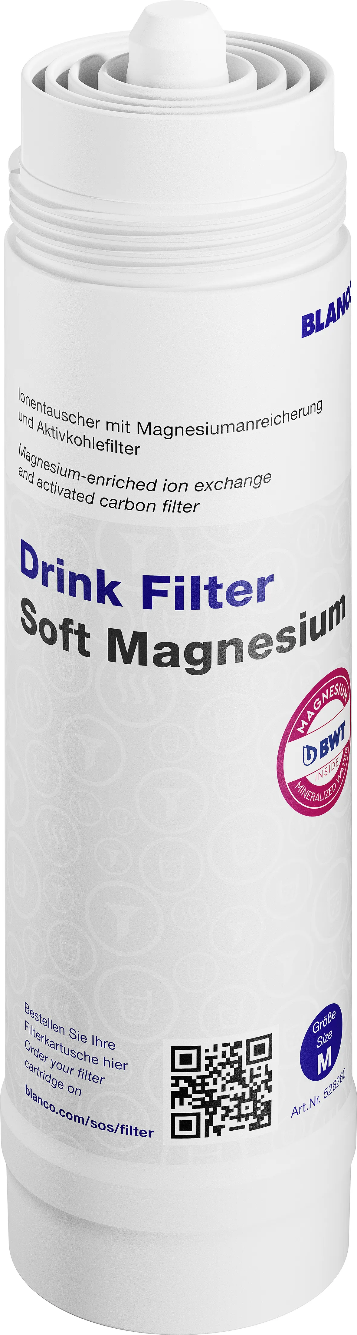 526260, BLANCO Drink Filter Soft Magnesium M 526260, BLANCO Drink Filter Soft Magnesium M