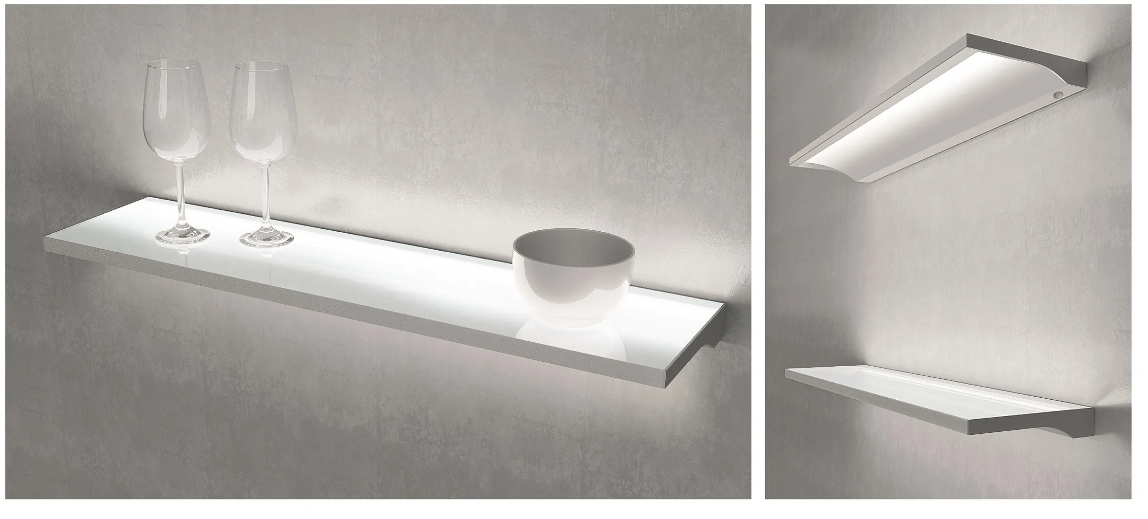 TeoSlim LED, Edelstahl, 60 cm breit, 10 Watt