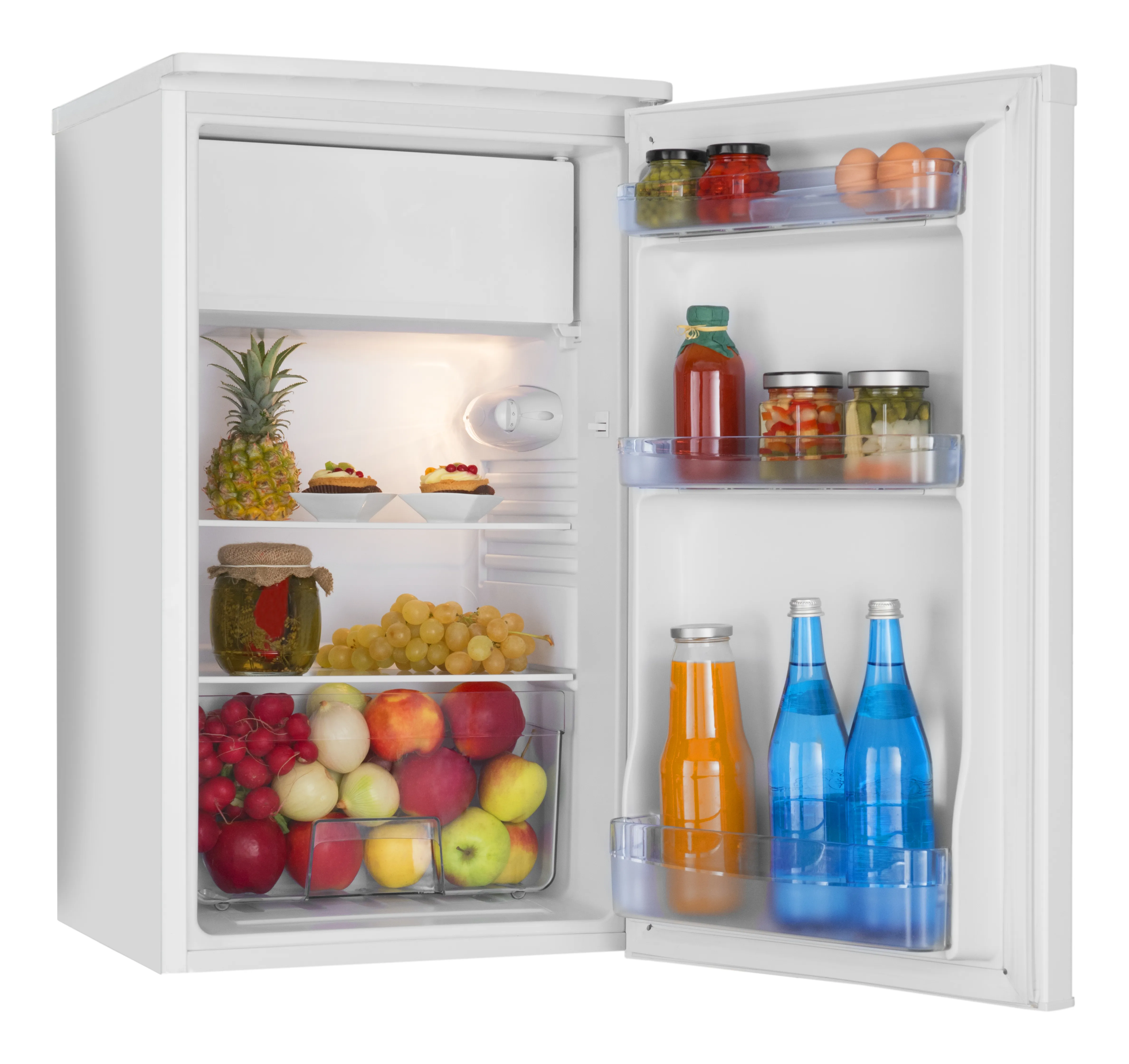 Stand-Kühlschrank mit Gefrierfach KS 361 155 W, weiß, 85 cm Stand-Kühlschrank mit Gefrierfach KS 361 155 W, weiß, 85 cm