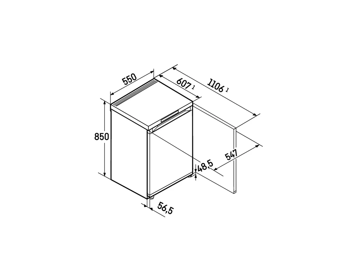 Fe 1414-20, Tischgefrierschrank mit SmartFrost