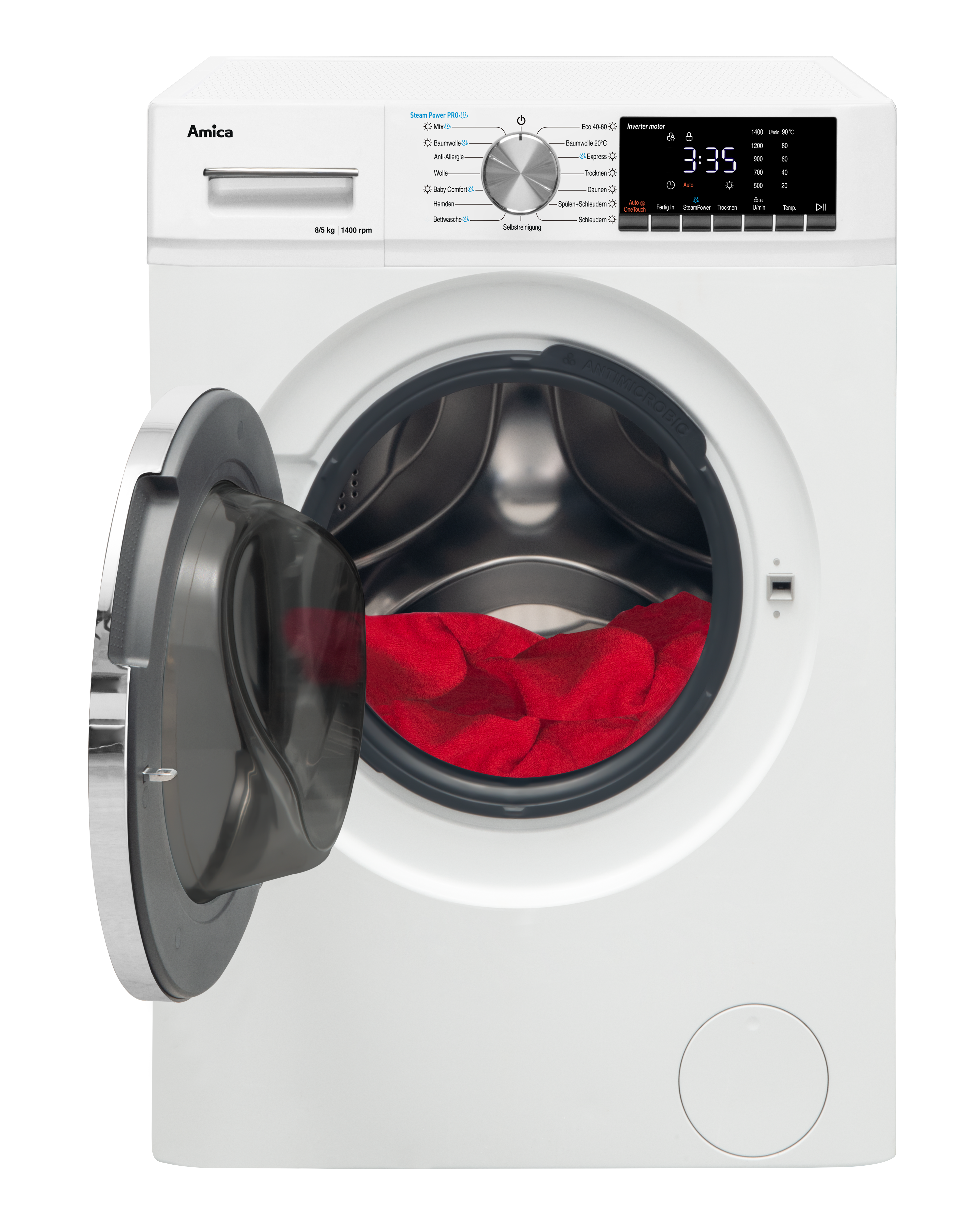 Waschtrockner WAT 404 050, weiß, 8 kg / 5 kg