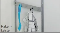 Hakenleiste (5 Haken) Kesseböhmer K-Line, anthrazit 