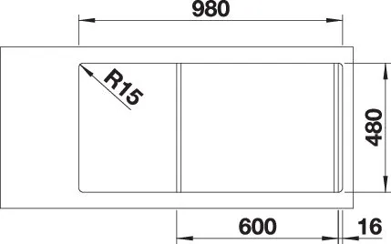 525896, BLANCO FARON XL 6 S