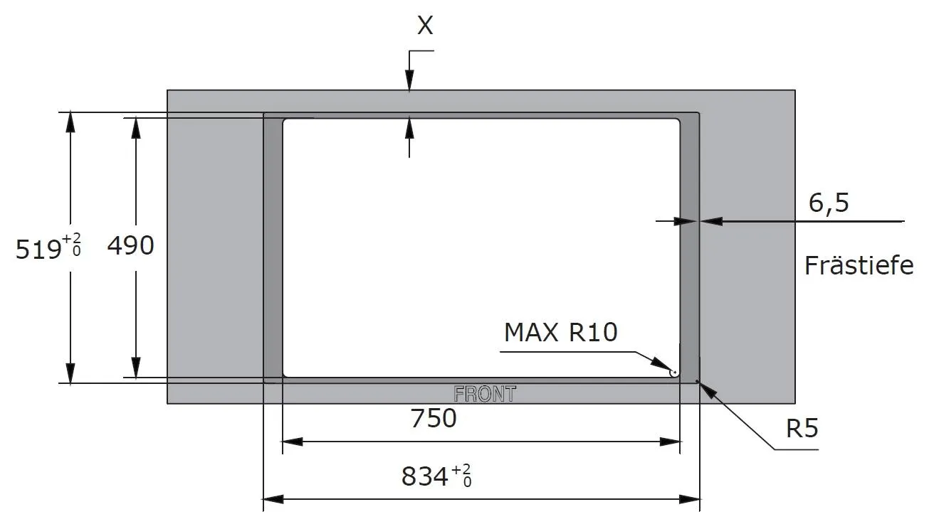 Autarker Muldenlüfter, 80 cm, rahmenlos, 4 Induktionszonen - 2 Bridges, max Gebläseleistung 598m³-h, EEK A, inkl. Kohlefilter, Adapter Autarker Muldenlüfter, 80 cm, rahmenlos, 4 Induktionszonen - 2 Bridges, max Gebläseleistung 598m³-h, EEK A, inkl. Kohlefilter, Adapter