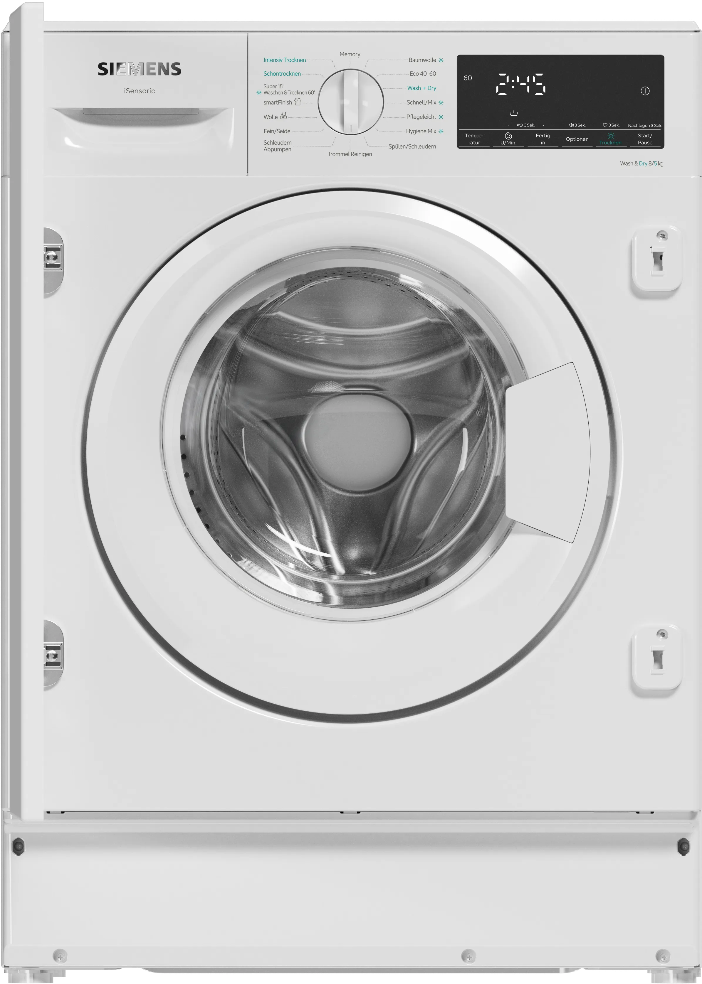 WK14D490, iQ500, Einbau-Waschtrockner, 8/5 kg